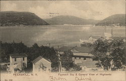 Peeksill Bay & General View of Highlands Peekskill, NY Postcard Postcard Postcard