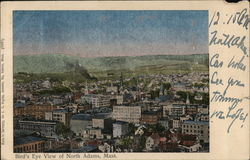 Bird's Eye View North Adams, MA Postcard Postcard Postcard