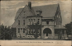 Dr. Phillips Residence, State Normal School West Chester, PA Postcard Postcard Postcard