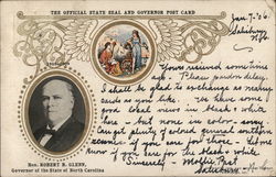 The Official State Seal and Governor Post Card State Flowers & Seals Postcard Postcard Postcard