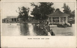 Willow Grove Park Music Pavilion and Lake Philadelphia, PA Postcard Postcard Postcard