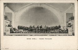 Band Shell - Music Pavilion, Willow Grove Park Postcard