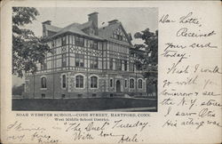 Noah Webster School-Cone Street Postcard