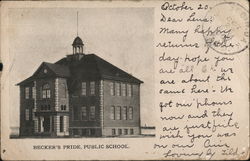 Public School Building Postcard