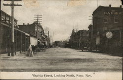 Virginia Street, Looking North Reno, NV Postcard Postcard Postcard