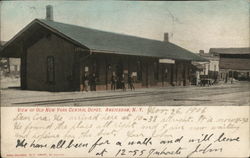 View of Old New York Central Depot Amsterdam, NY Postcard Postcard Postcard