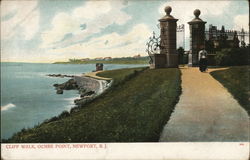 Cliff Walk, Ochre Point Postcard