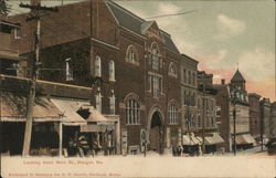 Lookng Down Main Street Bangor, ME Postcard Postcard Postcard