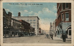 Main St., looking North from Fifth Postcard