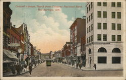 Central Ave., North from Citizens National Bank Hot Springs, AR Postcard Postcard Postcard