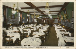 One of the Famous Occidental Dining Rooms, Hotel Occidental Postcard