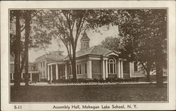 Assembly Hall, Mohegan Lake School New York Postcard Postcard Postcard