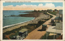 Webhannet Looking West Wells Beach, ME Postcard Postcard Postcard