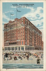 Hotel Knickerbocker, Boardwalk at Tennessee Ave. Postcard