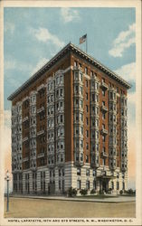 Hotel Lafayette Washington, DC Washington DC Postcard Postcard Postcard