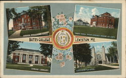 Views of Bates College Postcard