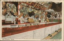 Original Bar of the Old Buckhorn Saloon, Now Buckhorn Curio Shop Postcard