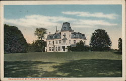 Residence of Senator Wetmore Postcard