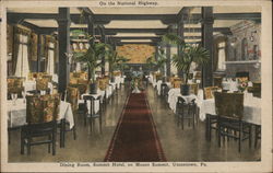 Dining Room, Summit Hotel, Mount Summit Postcard