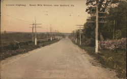 Lincoln Highway, Seven Mile Stretch Bedford, PA Postcard Postcard Postcard