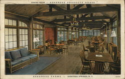 Dining Room - Ashgrove Products House, Ashgrove Farms Saratoga Springs, NY Postcard Postcard Postcard