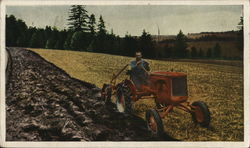 Allis-Chalmers Model "B" Tractor Farming Postcard Postcard Postcard