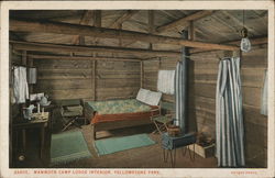 Mammoth Camp Lodge Interior, Yellowstone Park Yellowstone National Park Postcard Postcard Postcard