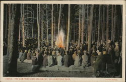 The Campfire Entertainment, Yellowstone Park Yellowstone National Park Postcard Postcard Postcard