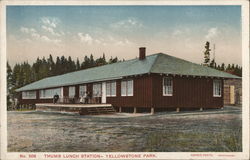 Thumb Lunch Station - Yellowstone Park Postcard