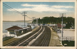 Rail Road Station Postcard