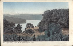 Glimpse from Drive Oscawana Lake, NY Postcard Postcard Postcard