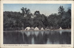 Camping Oscawana Lake, NY Postcard Postcard Postcard