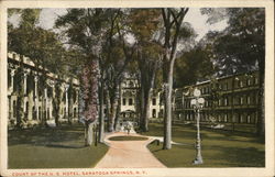 Court of the US Hotel Postcard