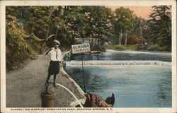 Alnoba (The Warrior) Reservation Park Saratoga Springs, NY Postcard Postcard Postcard