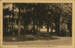 Entrance to the Tea Room, Dean House Lake Mahopac, NY Postcard Postcard Postcard