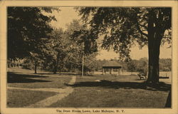 The Dean House Lawn Lake Mahopac, NY Postcard Postcard Postcard