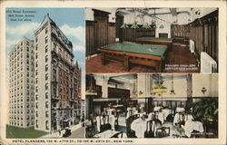 Views of Hotel Flanders, 135 W 47th St. to 136 W 48th St. Postcard