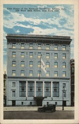 Club House of the National Vaudeville Artists, Inc. Postcard