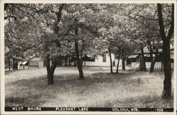 West Shore, Pleasant Lake Coloma, WI Postcard Postcard Postcard