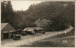 Empire Auto Camp Garage, On the Redwood Highway Laytonville, CA Postcard Postcard Postcard