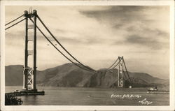 Golden Gate Bridge Construction San Francisco, CA Postcard Postcard Postcard