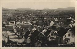 Oversigt Sandnes, Norway Postcard Postcard Postcard