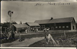 Farm Barns, Horses, Windmill Wimbledon, ND Postcard Postcard Postcard