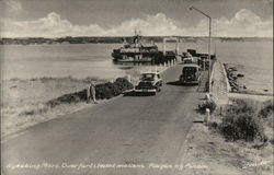 Ferry Crossing Between Pinen and Plagen Postcard