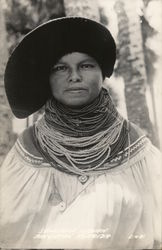 Seminole Indian Woman Brighton, FL Postcard Postcard Postcard