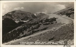 Trail Ridge Road Just Above Timber Line Rocky Mountain National Park, CO Postcard Postcard Postcard