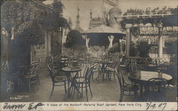 A View of the Waldorf Astoria Garden Postcard