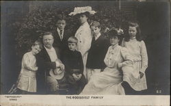 The Roosevelt Family Postcard