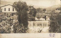 Dog River, Log Dam, C.V.R.R. Stone Arch Railroad Bridge Northfield Falls, VT Postcard Postcard Postcard