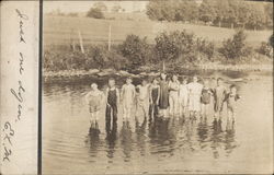 Children Playing in the Water Postcard